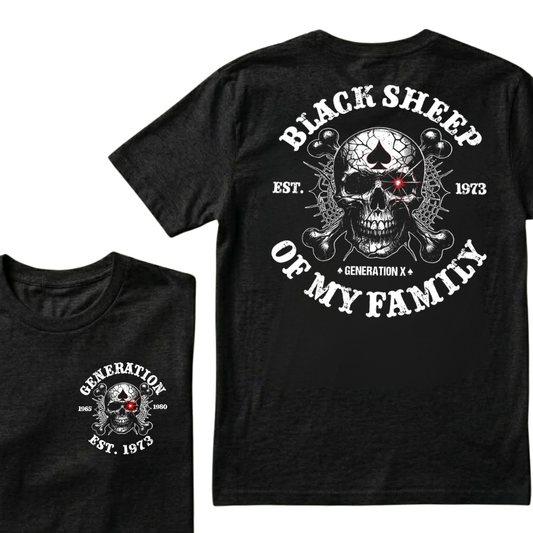 Black Sheep Of My Family Generation X Custom Year T-shirts
