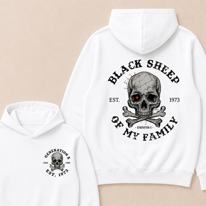 Custom Your Year Black Sheep Of My Family Generation X EST.Year Hoodie